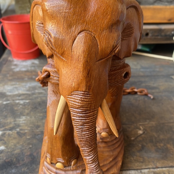 🤗380-You Are Tenacious ❤️ Vintage Handcrafted Thai Elephant - Picture 12 of 12